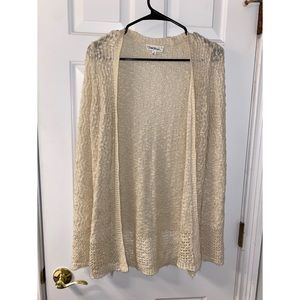 Beige knit cardigan